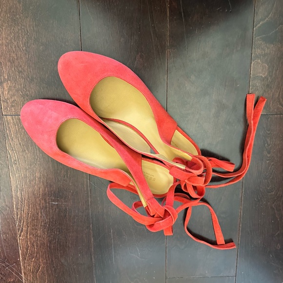 Sezane Red Nina Flats - Picture 4 of 7